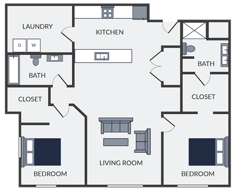an illustration of a floor plan of a house